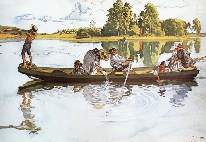 Carl Larsson On Viking Expedition in Dalarna china oil painting image